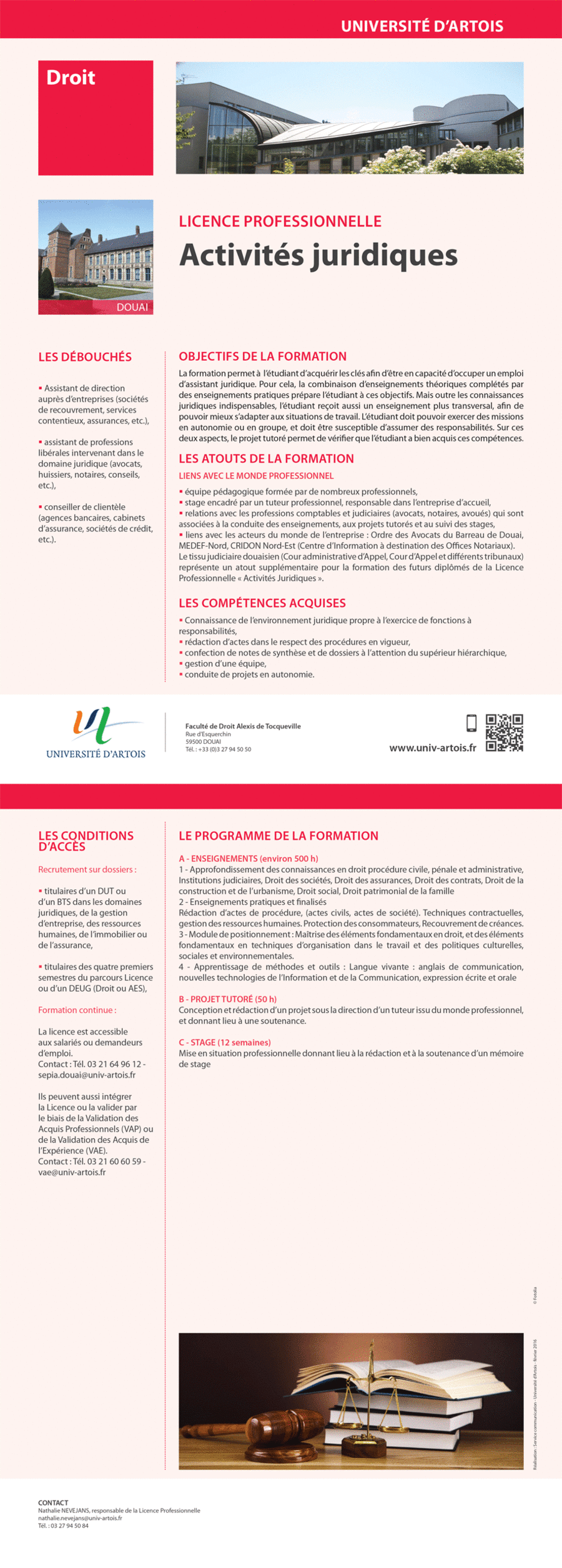 LICENCE PRO ACTIVITES JURIDIQUES ESSAI