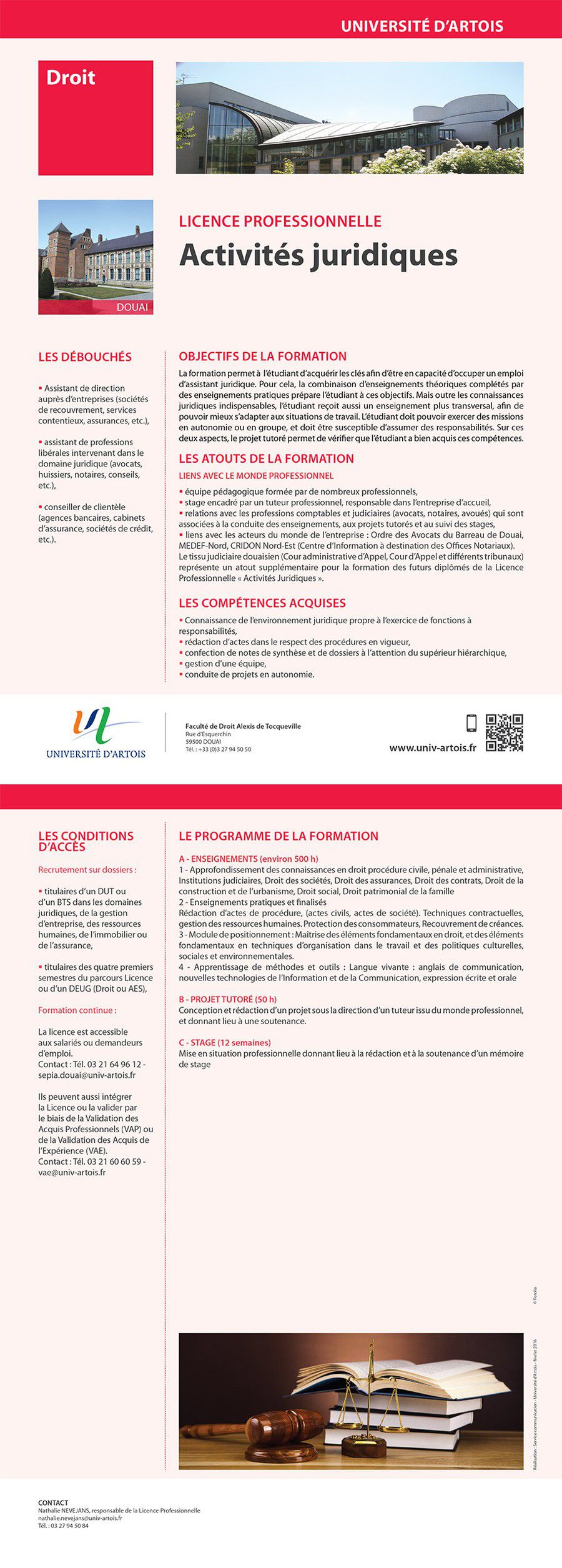 LICENCE PRO ACTIVITES JURIDIQUES ESSAI