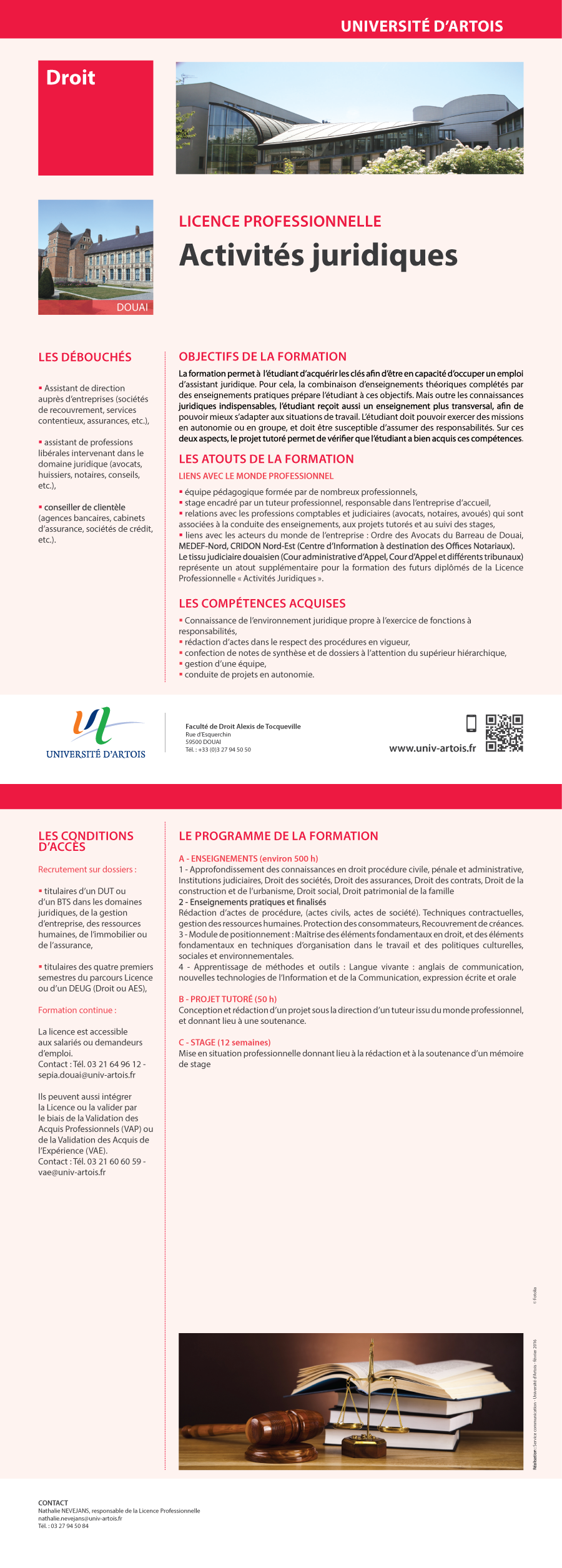 LICENCE PRO ACTIVITES JURIDIQUES ESSAI