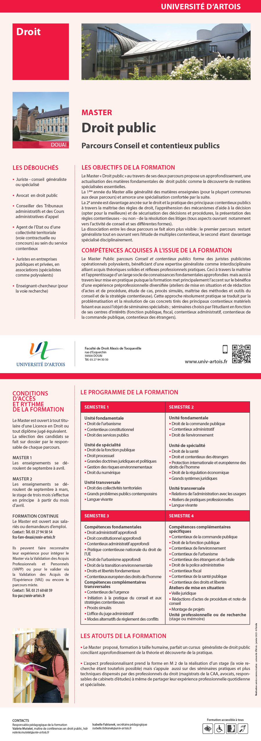 Master Droit public parcours conseil et contentieux publics H/F