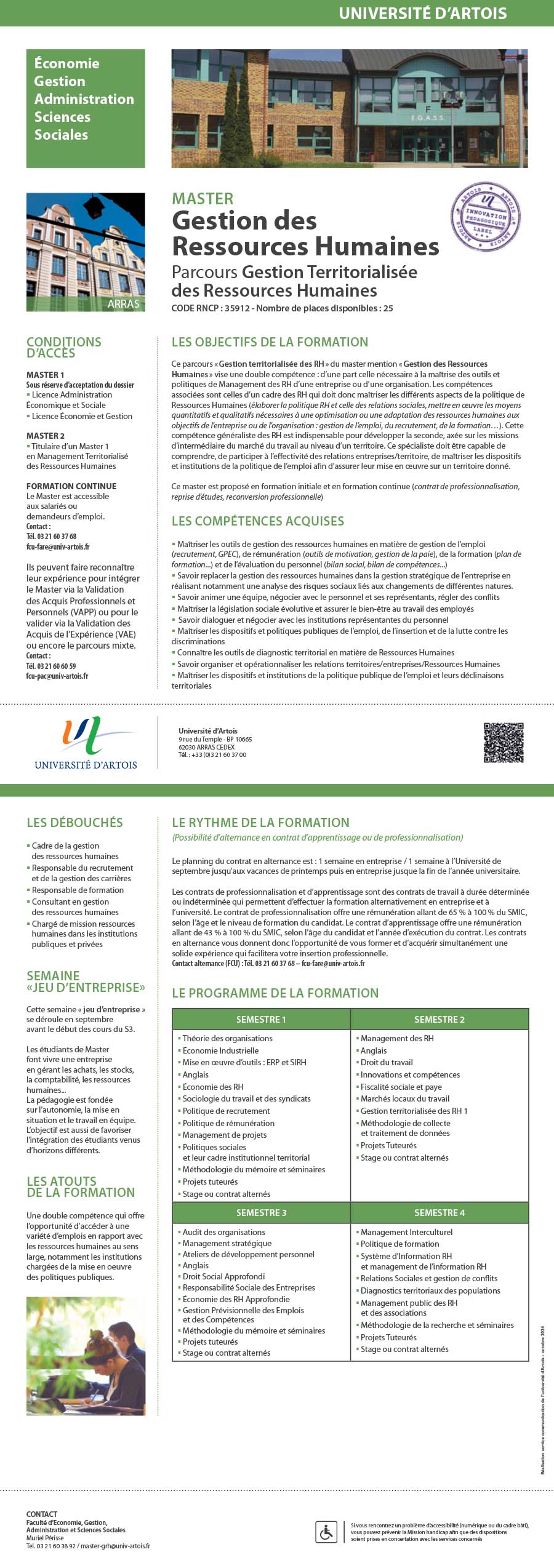 Master Gestion des ressources humaines H/F