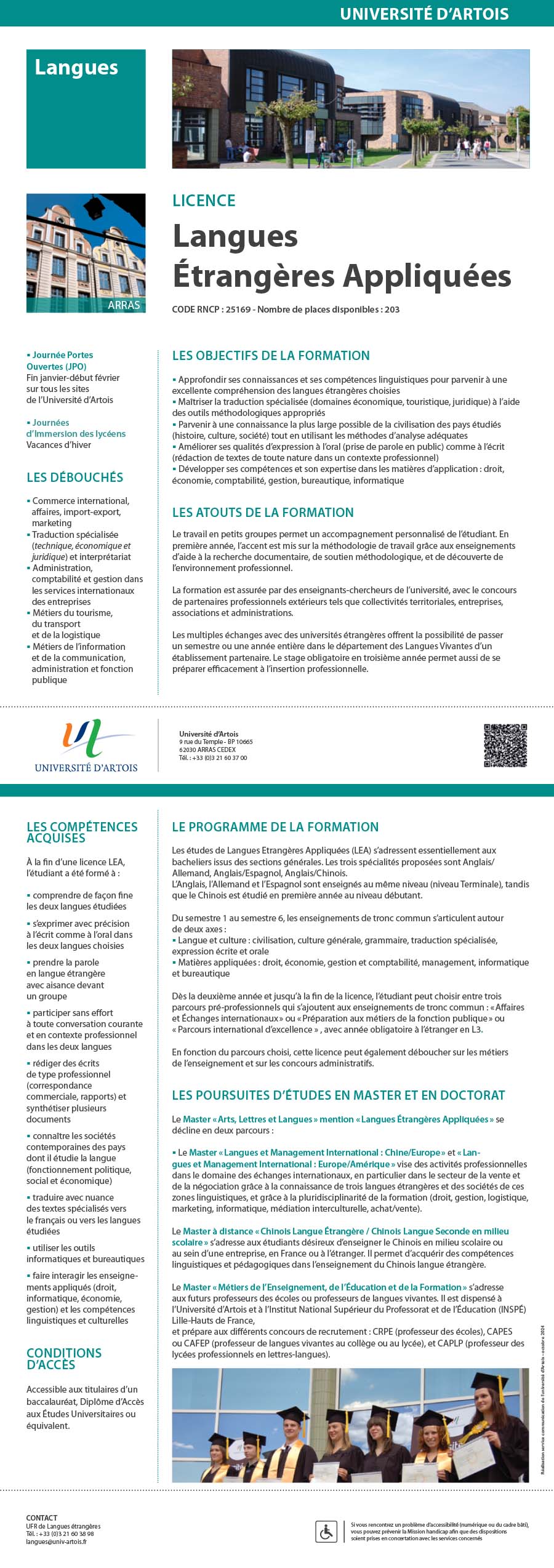 Licence Langues Etrangères Appliquées H/F