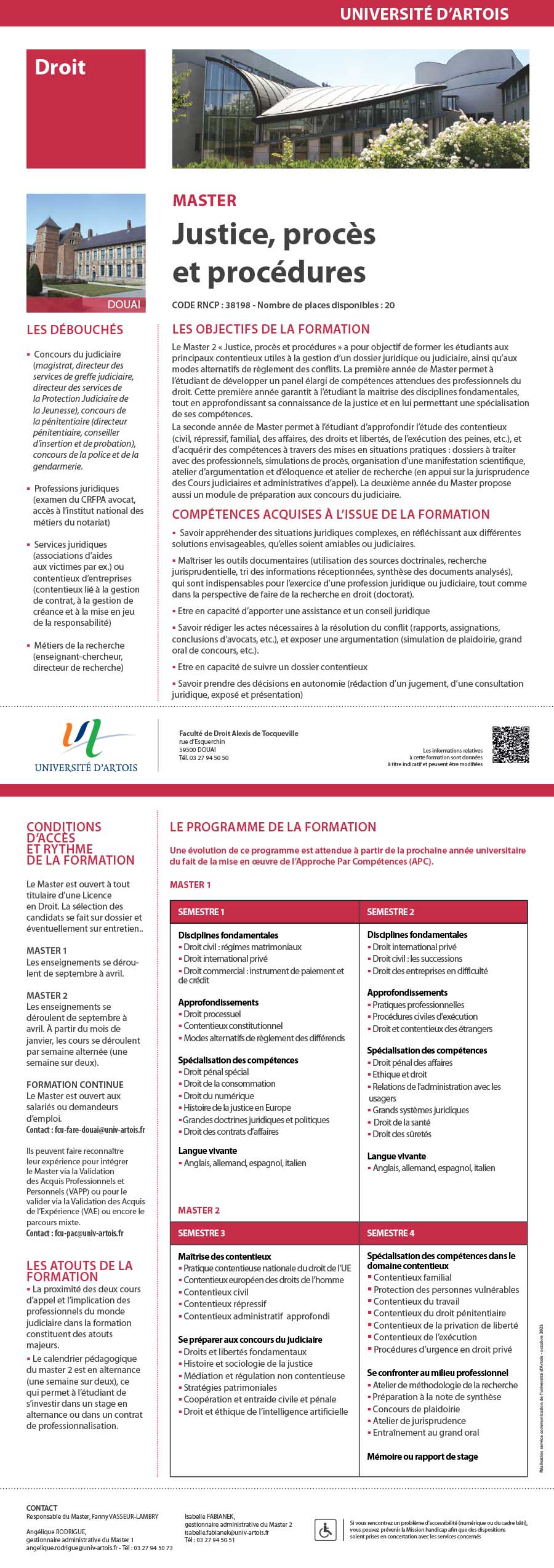 Master Justice, procès et procédures H/F