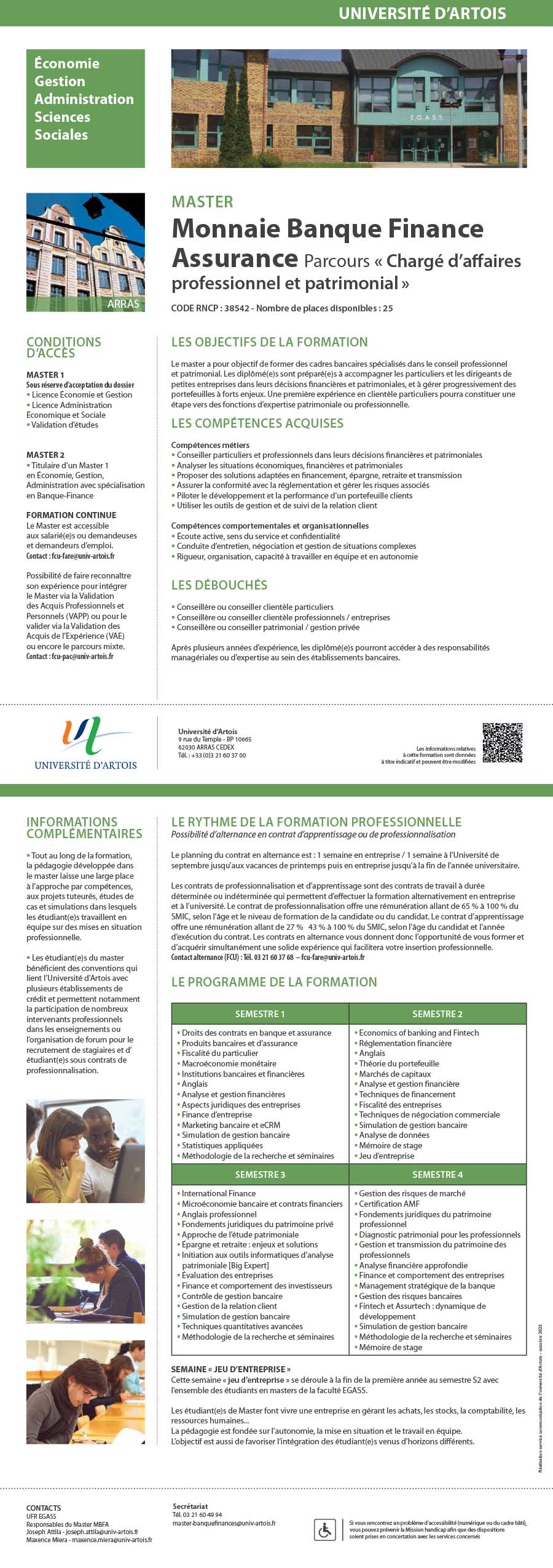 Master Monnaie, banque, finance, assurance - Chargé d'affaires professionnel et patrimonial H/F