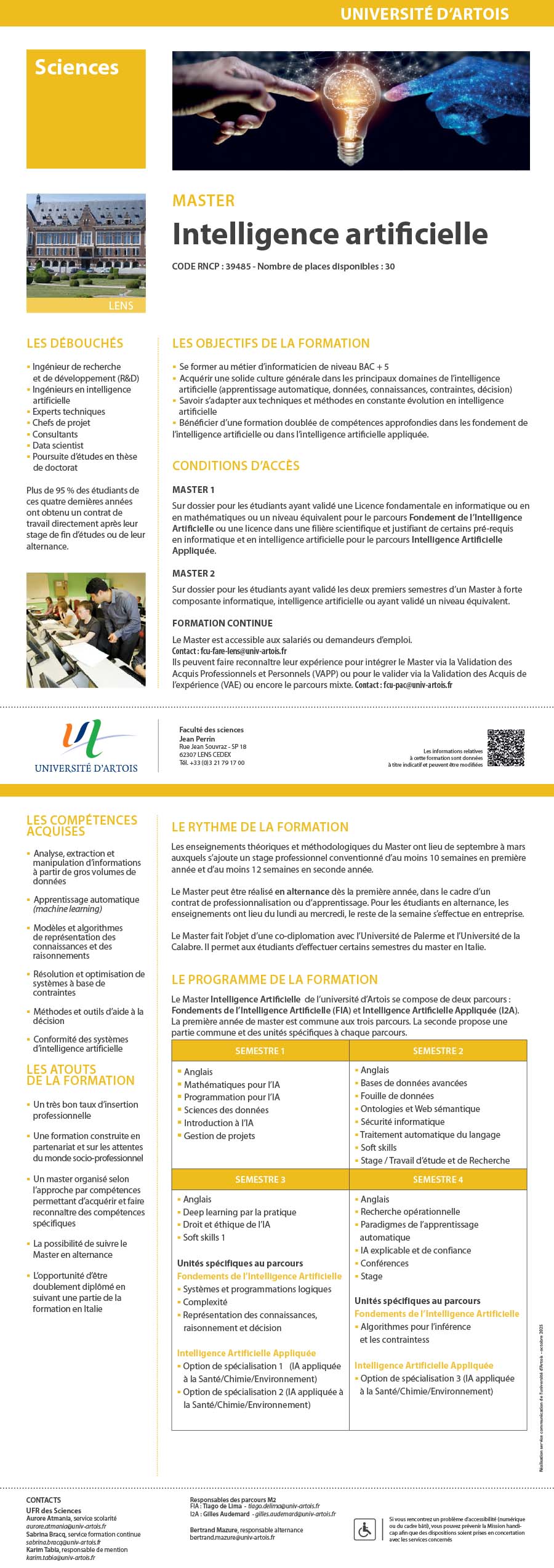 Master Intelligence artificielle H/F