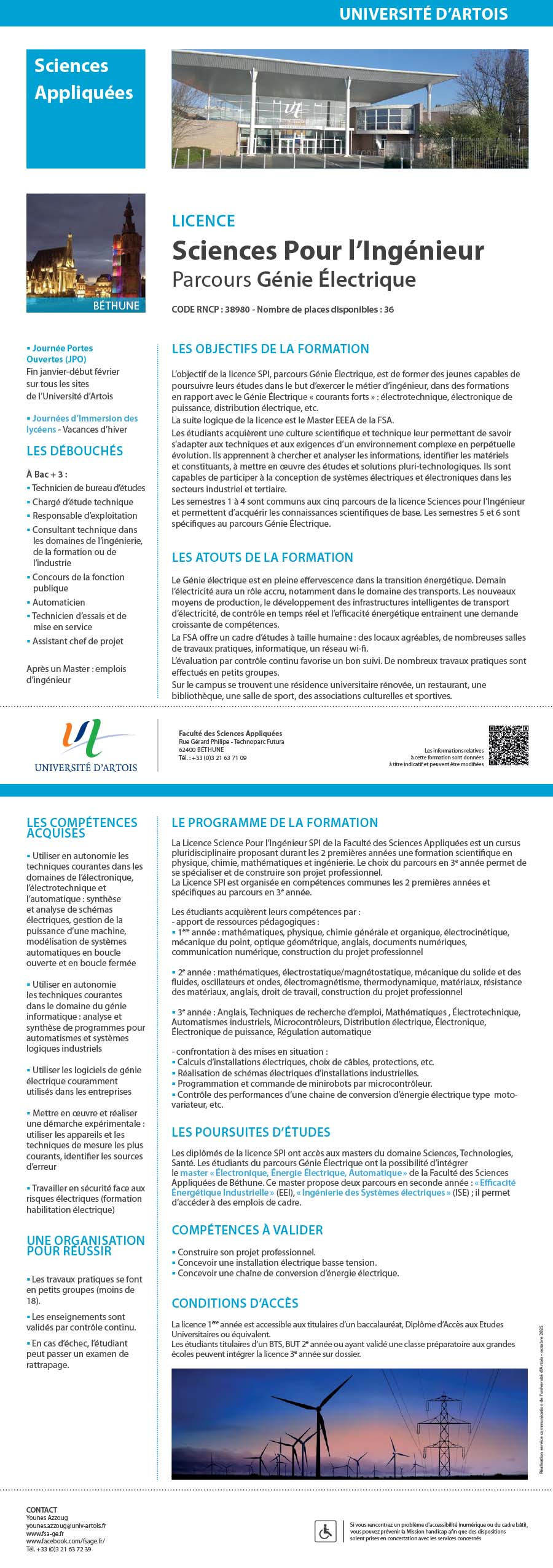 Licence Sciences pour l'ingénieur : Génie électrique H/F
