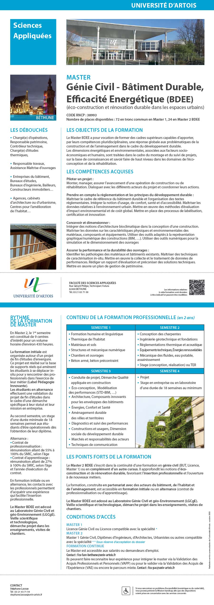 Master Bâtiment durable, efficacité énergétique H/F