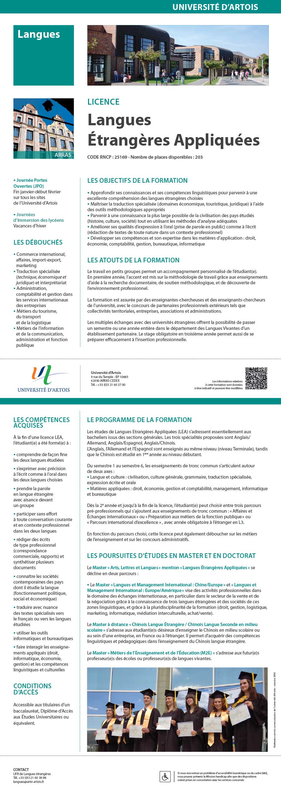 Licence Langues Etrangères Appliquées - Affaires et échanges internationaux H/F